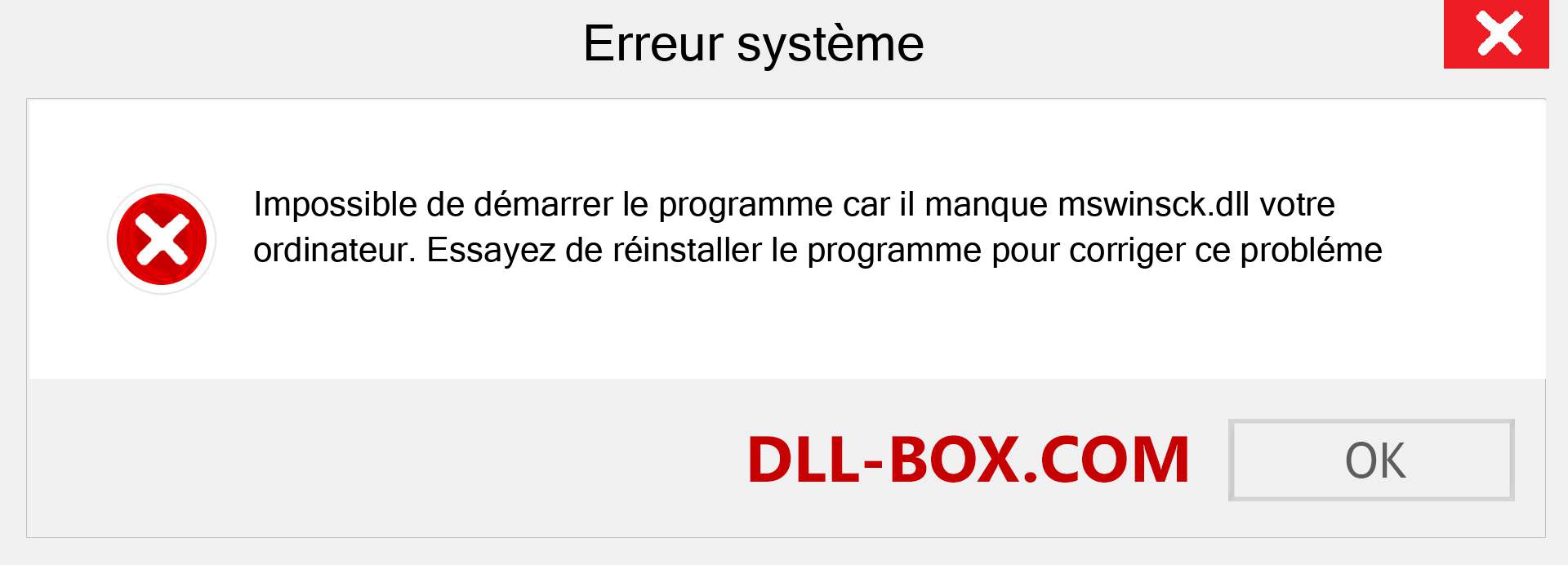 Le fichier mswinsck.dll est manquant ?. Télécharger pour Windows 7, 8, 10 - Correction de l'erreur manquante mswinsck dll sur Windows, photos, images